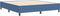 vidaXL - Boxspring - Bed - Blauw - Super - King - Corduroy - Stof