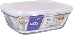 Rechthoekige lunchbox met deksel Duralex Freshbox 1,1 L Transparant Rechthoekig