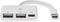 Nedis CCGB64785WT01 - USB 2.0 adapter - 2x USB-A en USB-C 2.0 - Wit