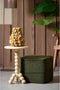 Light & Living Bijzettafel Veglio - Naturel - Ø35cm - Modern