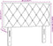 vidaXL - Hoofdbord - met - Kristalknoppen - Groen - 90 - cm - Velours