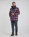 Life Line Peter Gevoerde Flanel Vest Heren Zwart/rood/wit Maat M
