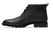 Clarks Emmet Zip Boots - Leren Laarzen - Rits en Veters - Zwart - Maat 46