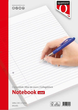CURSUSBLOK QUANTORE A4 80GR LIJN BE
