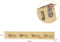 SoBuy FHK10-N - Deurkapstok en Wandkapstok - 4 Haken - Natuurlijk Hout - 50 x 7 x 7 cm