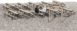 MBZ 80268 H0 meubilair voor een Biergarten Bouwpakket, Ongeverfd