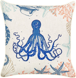 ACROPORA - Sierkussen - Beige - 45 x 45 cm - Linnen