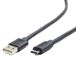 Gembird CCP-USB2-AMCM-10 - USB 2.0 type-A naar USB type-C kabel - 300 cm - Zwart