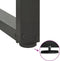 vidaXL - Salontafelpoten - 2 - st - T-vormig - 70x25x(30-31) - cm - staal - antraciet