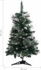 vidaXL - Kunstkerstboom - met - standaard - 60 - cm - PVC - groen - en - wit
