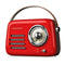 Ledwood ALMA RED - Transistor Radio - 30 W - Rood