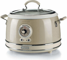 Ariete 2904/03 - Vintage Slowcooker & Rijstkoker - 3.5 Liter 700 Watt 5 functies Beige