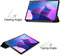 Lunso - Geschikt voor Lenovo Tab P12 Pro - Tri-Fold Bookcase hoes - Groen (niet voor de Geschikt voor Lenovo Tab P12)