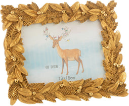 J-Line fotolijst - fotokader Bladeren - kunststof - goud