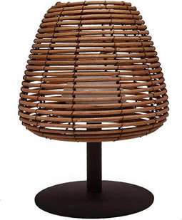 Bohemia draadloze LED tafellamp - 25 cm - Rotan