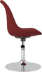 vidaXL - Eetkamerstoelen - draaibaar - 4 - st - stof - wijnrood