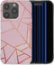 iMoshion Hoesje Geschikt voor iPhone 15 Pro Hoesje Siliconen - iMoshion Design hoesje - Roze / Pink Graphic