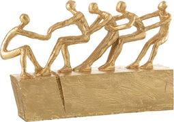 J-Line Figuren Op Sokkel Goud