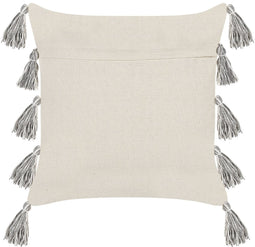 HELICONIA - Sierkussen - Grijs - 45 x 45 cm - Katoen