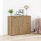 vidaXL - Dressoir - ambachtelijk - spaanplaat - hout - ambachtelijk - eikenkleurig