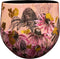 TS Collection - Bloempot Polly pink - 24x21 - Metaal & Epoxy - Exclusieve woonitems voor binnen - Handgemaakt - Unieke print - Designed by Lammie