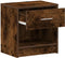 vidaXL - Nachtkastje - met - lade - 39x28x41 - cm - gerookt - eikenkleurig