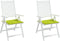 vidaXL - Tuinstoelkussens - 2 - st - 40x40x3 - cm - oxford - stof - felgroen