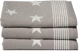 Seahorse Stardust baddoek 60 x 110 cm taupe (per 3 stuks)