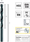 Alpen-Maykestag 0060100075100 - HSS Spiraalboor 0.75 mm - Industriële kwaliteit - (10 stuks)