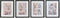 Schilderij DKD Home Decor Boeddha Orientaals (35 x 2,5 x 45 cm) (4 Stuks)