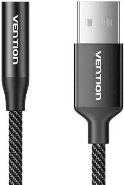 Vention Gome - Externe USB-geluidskaart - 16-bits 48 kHz - Zwart