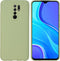 iMoshion Hoesje Geschikt voor Xiaomi Redmi 9 Hoesje Siliconen - iMoshion Color Backcover - groen