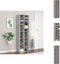 vidaXL - Schoenenkast - 54x34x183 cm - 22 vakken - Betongrijs