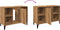 vidaXL - Wastafelkast - 80x33x60 - cm - bewerkt - hout - artisanaal - eikenkleur