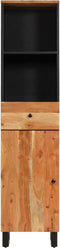 vidaXL - Badkamerwandkast - 38x33x160 - cm - massief - acaciahout