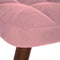 vidaXL - Schommelstoel - met - krukje - fluweel - roze