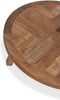 DTP Home Coffee table Monastery round,35xØ90 cm, 3,5 cm top, recycled teakwood