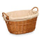 Mand Kipit HX31039 Natuurlijk Polyester vlechtwerk Stof 50 % katoen 60 x 35 x 48 cm (6 Stuks)