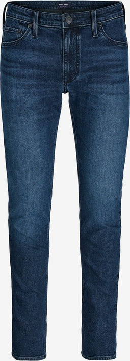 JACK & JONES JJIGLENN JJEVAN - Slimfit Jeans - Heavy washed effect - Blauw Denim W29-L34