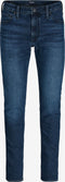 JACK & JONES JJIGLENN JJEVAN - Slimfit Jeans - Heavy washed effect - Blauw Denim W29-L34