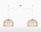 GOOD&MOJO Hanglamp Borneo - Bamboe - Ø42cm - 2L - Scandinavisch,Bohemian - Hanglampen Eetkamer, Slaapkamer, Woonkamer