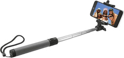 Trust 21035 - Selfiestick - Opvouwbaar met Bluetooth sluiterknop - Zilver
