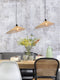 GOOD&MOJO Hanglamp Bromo - Bamboe - Asymmetrisch - Ø50cm - Scandinavisch,Bohemian - Hanglampen Eetkamer, Slaapkamer, Woonkamer