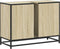 vidaXL - Wastafelkast - 80x33x60 - cm - bewerkt - hout - sonoma - eikenkleurig