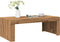 vidaXL - Salontafel - 102x50x35 - cm - bewerkt - hout - artisanaal - eikenkleurig