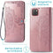 iMoshion Hoesje Geschikt voor Huawei Y5p Hoesje Met Pasjeshouder - iMoshion Mandala Bookcase - Rosé Goud