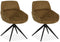MX Sofa Eetkamer stoel Lake - Curry (set van 2 stoelen)