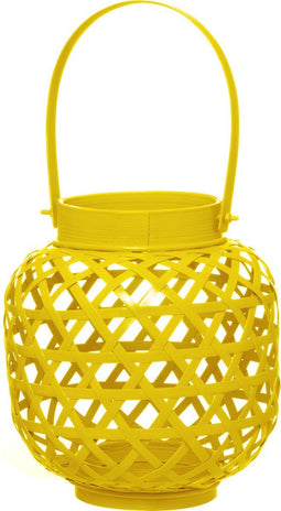 Present Time Bamboo - Windlicht - Rond - Geel