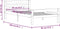 vidaXL - Bedframe - massief - grenenhout - donkergrijs - 90x200 - cm