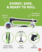 BOLDCUBE Big driewielstep - Kinderstep - Verstelbaar stuur - Swift Green